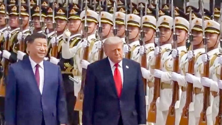 Chinese President Xi Jinping holds a welcome ceremony for U S President Donald Trump, who is on a state visit to China, outside the Great Hall of the People prior to their talks in Beijing, capital of China, May 14, 2026 Xi held talks with Trump at the Great Hall of the People in Beijing  Copyright: xCapturexd Ã cranxTVxviaxBestimagexCapturexd Ã cranxTVxviaxBestimagex