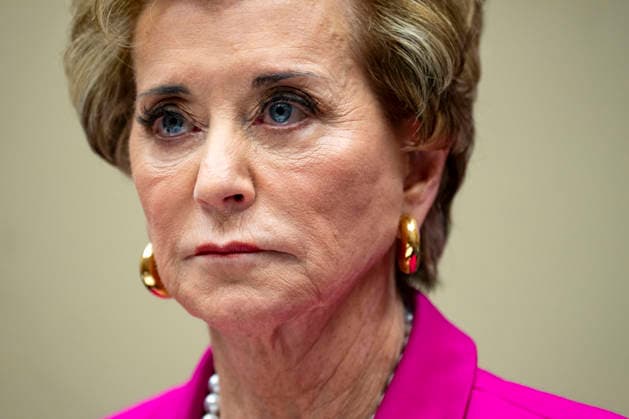 Secretary of Education Linda McMahon speaks during a House Committee on Education and Workforce hearing on the Department of Education s priorities and policies in the Rayburn House Office Building near the U.S. Capitol in Washington, DC on Thursday, May 14, 2026.  WAP20260514349 BONNIExCASH