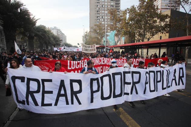Santiago, May 14, 2026 Student organizations call for a new day of demonstrations in Plaza Baquedano Jonnathan Oyarzun Aton Chile, Santiago Chile Aton 1155556  Copyright: JONNATHANxOYARZUN ATONxCHILE