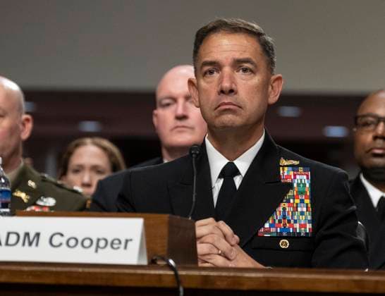 Admiral Charles B Cooper II, United States Navy, Commander, United States Central Command (CENTCOM) testifies during the US Senate Committee on Armed Services hearing to ‘examine the posture of CENTCOM and USAFRICOM in review of the Defense Authorization Request for FY2027,’ in the Dirksen Senate Office Building on Capitol Hill in Washington, DC, USA, on Thursday, May 14, 2026. Copyright: xAndrewxThomasx xCNPx MediaPunchx