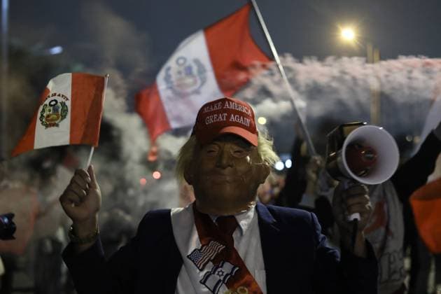 Rafael Lopez Aliaga supporters rally in Lima after Peru runoff results LIMA, PERU - MAY 16: Thousands of supporters march alongside right-wing politician Rafael Lopez Aliaga during a demonstration in Lima, Peru on May 16, 2026. The protest was held after official election results confirmed Keiko Fujimori and left-wing candidate Roberto Sanchez in the presidential runoff, while Lopez Aliaga raised concerns over the electoral process and the role of election authorities. Klebher Vasquez Anadolu Lima Peru. Editorial use only. Please get in touch for any other usage.  Copyright: x2026xAnadoluxKlebherxVasquezx