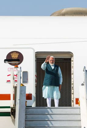 PM Modi wave as he embarks on a 5-nation tour, including the UAE, Netherlands, Sweden, Norway and Italy New Delhi, May 15 (ANI): Prime Minister Narendra Modi wave as he embarks on a 5-nation tour, including the UAE, Netherlands, Sweden, Norway and Italy, in New Delhi on Friday. (DPR PMO ANI Photo) NEW DELHI Delhi India Copyright: xANIx ANI_20260515002