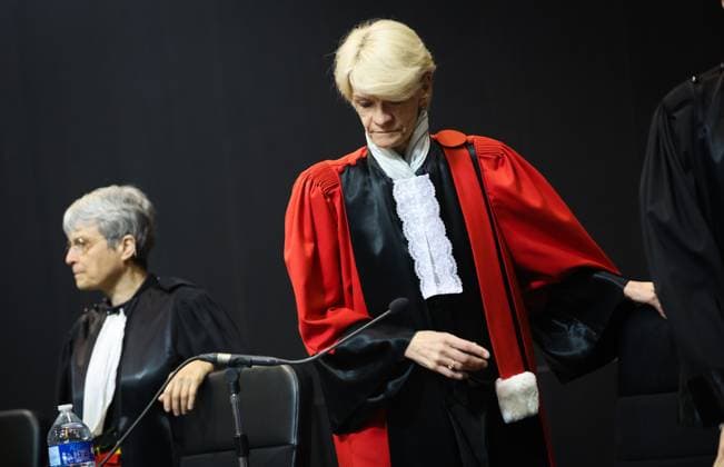 Court chairwoman Martine Baes pictured during the trial of P. and A. Falzone, at the Court of Appeal of Mons, on Friday 15 May 2026. The trial of the two men concerns the 2022 tragedy in Strepy-Bracquegnies, where a car plowed into a carnival parade around 5:00. Six people died at the scene, and a seventh months later in the hospital. P. Falzone is charged with seven murder and 81 attempted murder. A. Falzone with failure to render aid to a person in danger. Today the court continues to hear the victims.  VIRGINIExLEFOUR 173949876