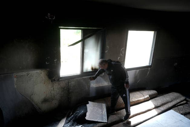 Palestinian homes and vehicles destroyed in the West Bank after Israelis attack RAMALLAH, WEST BANK, PALESTINE - MAY 15: A view of a burnt home is seen after Israeli settlers attacked the village of Jibiya, Ramallah, West Bank, Palestine and set fire to Palestinian-owned homes and vehicles on May 15, 2026. Issam Rimawi Anadolu Ramallah West Bank. Editorial use only. Please get in touch for any other usage.  Copyright: x2026xAnadoluxIssamxRimawix