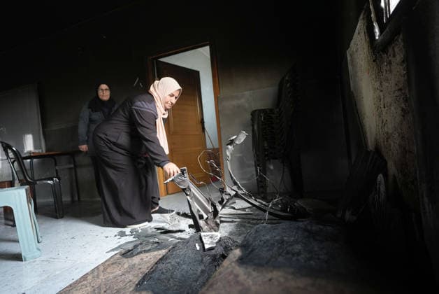 Palestinian homes and vehicles destroyed in the West Bank after Israelis attack RAMALLAH, WEST BANK, PALESTINE - MAY 15: A view of a burnt home is seen after Israeli settlers attacked the village of Jibiya, Ramallah, West Bank, Palestine and set fire to Palestinian-owned homes and vehicles on May 15, 2026. Issam Rimawi Anadolu Ramallah West Bank. Editorial use only. Please get in touch for any other usage.  Copyright: x2026xAnadoluxIssamxRimawix