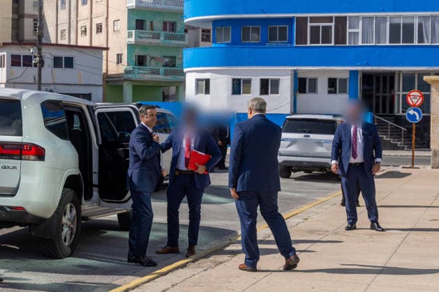 CIA Director John Ratcliffe traveled to Havana on Thursday, May 14, 2026, where he met with high-level Cuban officials as well as Raul Castro s grandson, Raulito Castro, to discuss economic and security issues. Photo via CIA  WAX2026051501 CIA