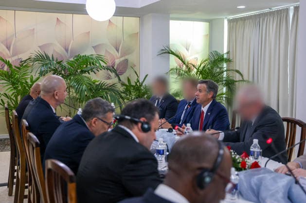 CIA Director John Ratcliffe traveled to Havana on Thursday, May 14, 2026, where he met with high-level Cuban officials as well as Raul Castro s grandson, Raulito Castro, to discuss economic and security issues. Photo via CIA  WAX2026051502 CIA