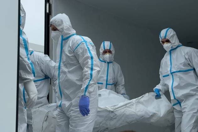 BELARUS - MAY 15, 2026: Russia and Ukraine swap dead bodies. Russia is handing over 526 bodies of fallen Ukrainian soldiers in exchange for 41 Russians. Ruptly POOL TASS  92503643