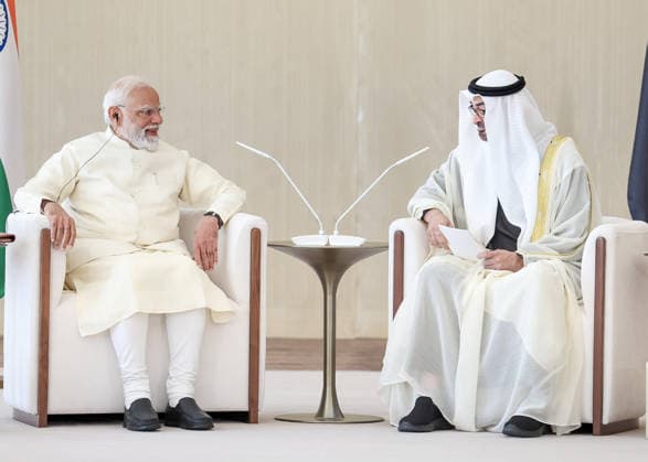 Politics, Diplomacy, Government India UAE ties soar higher as PM Modi strengthens a strategic friendship built on progress and partnership. Abu Dhabi United Arab Emirates Copyright: xSeshadrixSukumarx