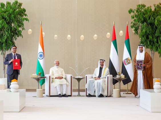 Politics, Diplomacy, Government India UAE ties soar higher as PM Modi strengthens a strategic friendship built on progress and partnership. Abu Dhabi United Arab Emirates Copyright: xSeshadrixSukumarx