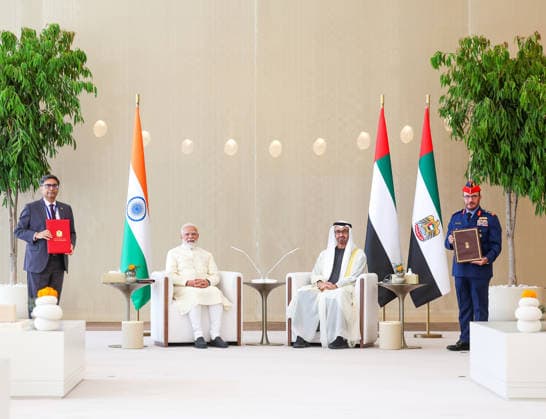 Politics, Diplomacy, Government India UAE ties soar higher as PM Modi strengthens a strategic friendship built on progress and partnership. Abu Dhabi United Arab Emirates Copyright: xSeshadrixSukumarx