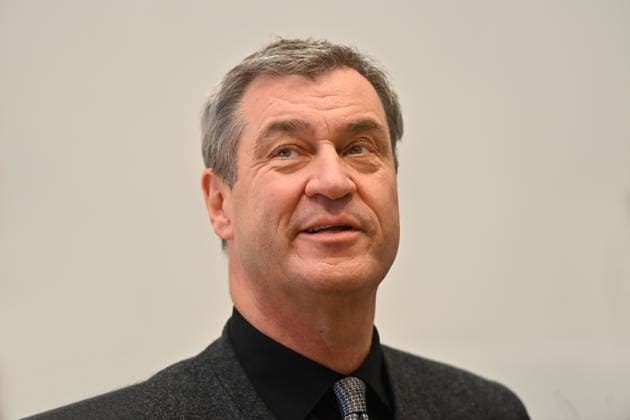 Markus SOEDER State Premier of Bavaria and CSU Chairman, single image, cropped single motif, portrait, portrait Dr. Soeder, Kirchner and Krause accept memorandum from the Bavarian economy on 15 May 2026 in Munich The economy stands resolutely and enthusiastically behind Munichs bid for the Olympic and Paralympic Games