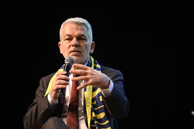 Panel discussion War and peace in Ukraine at the Katholikentag in Wuerzburg Photo from 15 05 2026 Carlo Masala, conflict and peace researcher Several tens of thousands of participants a Copyright: epd-bild DanielxPeter epdKatholikentag_Wuerzburg115-kopieren.jpeg