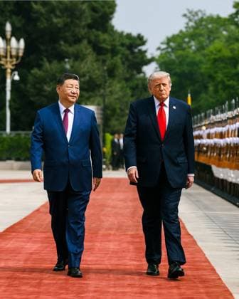 US President Donald Trump meets with Chinese President Xi Jinping during an official visit aimed at discussing trade and bilateral relations between the two countries. Beijing, China US President Donald Trump meets with Chinese President Xi Jinping during an official visit aimed at discussing trade and bilateral relations between the two countries. Beijing, China, May 15, 2026. Photo by White House Press Office apaimages Washington USA United States of America 150526_China_WHPO_00(9) Copyright: xapaimagesxWhitexHousexPressxOfficex xapaimagesx