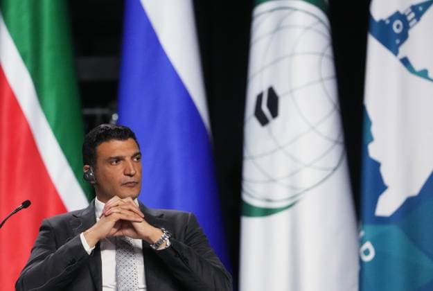 KAZANFORUM 2026. Plenary session 9166204 15.05.2026 The 17th International Economic Forum Russia-Islamic World: KAZANFORUM 2026. Plenary session. From Points on The Map to Points of Growth: Combining Technological and Financial Initiatives. Khaled Hashem, Minister of Industry of Egypt. Alexander Vilf Sputnik Crediting the source in the following order photographer s name RIA Novosti is mandatory when using the photo Kazan Republic of Tatarstan Russia  Copyright: xAlexanderxVilfx