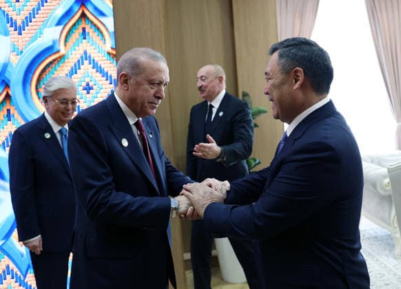 Turkish President Recep Tayyip Erdo?an attends the informal summit of the Organization of Turkic States in Turkistan, Kazakhstan Turkish President Recep Tayyip Erdo?an attends the informal summit of the Organization of Turkic States in Turkistan, Kazakhstan, on May 15, 2026, to discuss cooperation among member states and regional issues. Photo by Turkish presidency apaimages Istanbul Istanbul Turkey 150526_Kazakhstan_TPO_00(2) Copyright: xapaimagesxTurkishxpresidencyx xapaimagesx