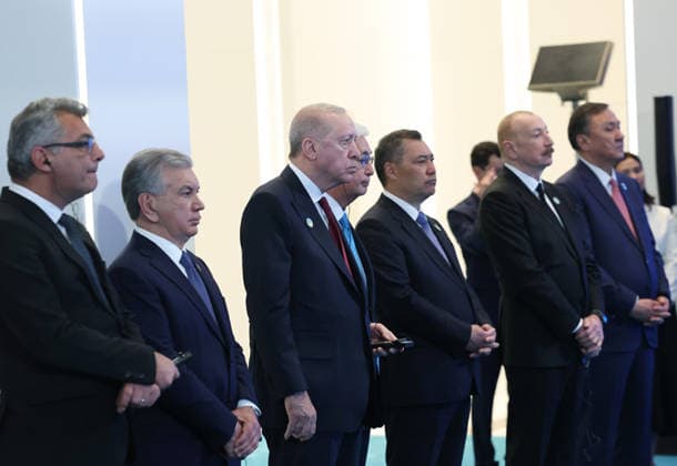 Turkish President Recep Tayyip Erdo?an attends the informal summit of the Organization of Turkic States in Turkistan, Kazakhstan Turkish President Recep Tayyip Erdo?an attends the informal summit of the Organization of Turkic States in Turkistan, Kazakhstan, on May 15, 2026, to discuss cooperation among member states and regional issues. Photo by Turkish presidency apaimages Istanbul Istanbul Turkey 150526_Kazakhstan_TPO_00(5) Copyright: xapaimagesxTurkishxpresidencyx xapaimagesx