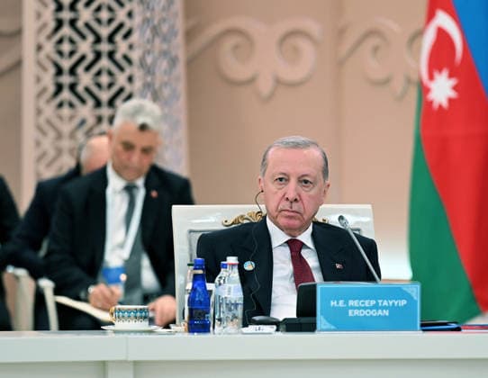 Turkish President Recep Tayyip Erdo?an attends the informal summit of the Organization of Turkic States in Turkistan, Kazakhstan Turkish President Recep Tayyip Erdo?an attends the informal summit of the Organization of Turkic States in Turkistan, Kazakhstan, on May 15, 2026, to discuss cooperation among member states and regional issues. Photo by Turkish presidency apaimages Istanbul Istanbul Turkey 150526_Kazakhstan_TPO_00(9) Copyright: xapaimagesxTurkishxpresidencyx xapaimagesx