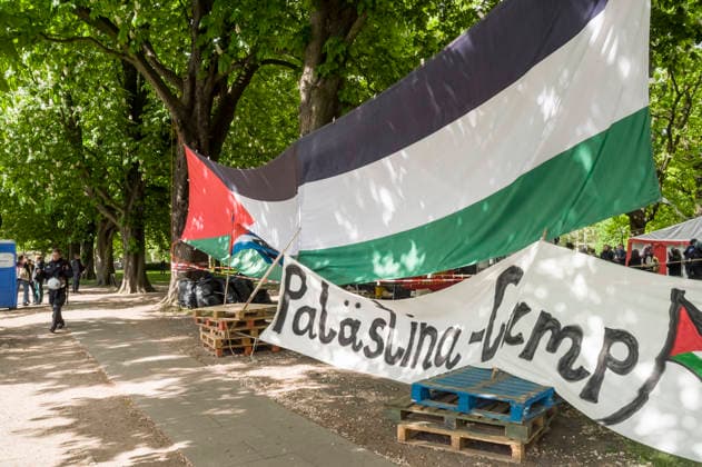 Palestine Camp on the Moorweide, Hamburg 20260515ad044 20260515ad044 Protest camp, demonstration, resistance, activism, sol Copyright: xAchimxDuwentästerx