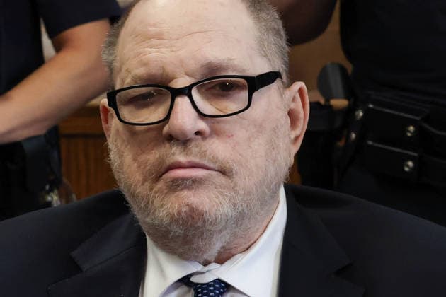 Former Hollywood film producer Harvey Weinstein appears in Manhattan Supreme Court during his retrial in New York City on Friday, May 15, 2026. Weinstein is accused of the third-degree rape of Jessica Mann, who starred in the 2015 romantic comedy This Isn t Funny. Pool photo by Timothy A. Clary  WAX20260515901 TIMOTHYxA.xCLARY