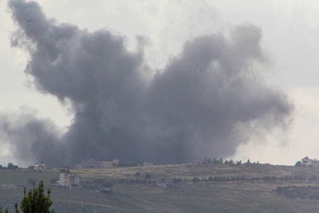 Israeli army continues attacks on southern Lebanon despite ceasefire NABATIEH, LEBANON - MAY 15: Smoke rises from the town of Kfar Tibnit in the Nabatieh Governorate of southern Lebanon following an attack by the Israeli army on May 15, 2026. Despite the ongoing ceasefire agreement, Israeli forces targeted the area. Ramiz Dallah Anadolu Nabatieh Lebanon. Editorial use only. Please get in touch for any other usage.  Copyright: x2026xAnadoluxRamizxDallahx