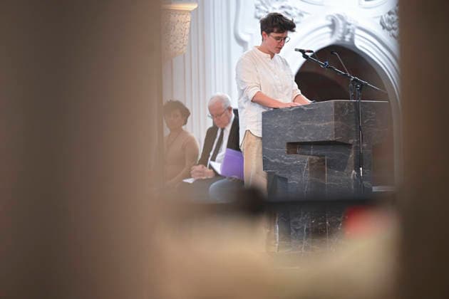 Central ecumenical service in St Kilians Cathedral at the Katholikentag in Wuerzburg Photo from 15 05 2026 Anna Nicole Heinrich, Praeses of the Synod of the EKD Several tens of th Copyright: epd-bild DanielxPeter epd-Katholikentag_Wuerzburg 127-kopieren