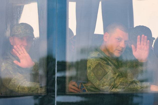 RUSSIA - MAY 15, 2026: Russian servicemen return home after being released from Ukrainian captivity. Sergei Savostyanov TASS  92519784