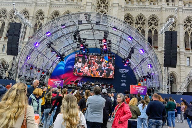 wien, österreich, 15. mai 2026, esc village vor dem rathaus, eurovision song contest Copyright: xx