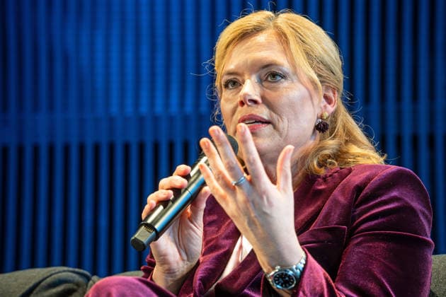 Julia Klöckner, CDU, President of the Bundestag, event at the 104 German Catholic Congress, Würzburg, May 15, 2026 Germany, Würzburg, May 15, 2026, Julia Klöckner, CDU, President of the Bundestag, in the series Frings asks , on the topic How to find compromises in a heated society