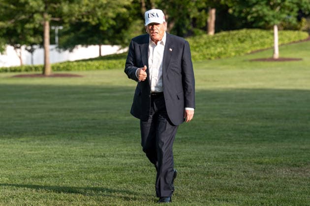 May 15, 2026, Washington, Dc, United States: President DONALD TRUMP returns to the White House following a trip to China on May 15, 2026. Washington United States  - ZUMAl312 20260515_znp_l312_027 Copyright: xAndrewxLeydenx