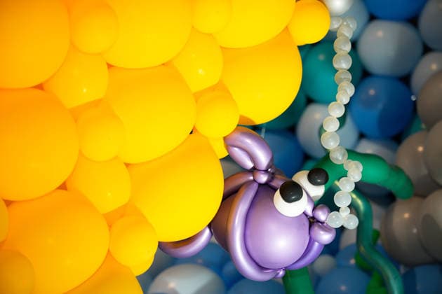 (260516) -- WARSAW, May 16, 2026 -- A fish-themed balloon installation is seen during the World Balloon Festival in Warsaw, Poland, May 15, 2026. The festival takes place here from May 15 to 17, featuring large themed installations featuring tropical jungles, underwater world, outer space and architectural landmarks created with more than 100,000 biodegradable balloons. (Photo by Xinhua) POLAND-WARSAW-WORLD BALLOON FESTIVAL JaapxArriens 