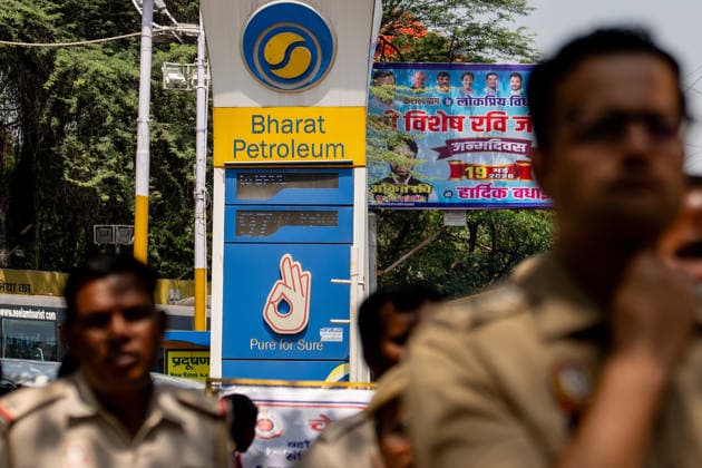 India raises fuel prices amid global energy crisis NEW DELHI, INDIA - MAY 16: Signage at an Bharat Petroleum gas station in in New Delhi, India on May 16, 2026. Oil marketing companies increased fuel prices by Rs 3 per litre, taking petrol prices in the national capital to Rs 97.77 per litre and diesel prices to Rs 90.67 per litre amid the ongoing global energy crisis and supply disruptions in the Strait of Hormuz. Amarjeet Kumar Singh Anadolu New Delhi India. Editorial use only. Please get in touch for any other usage.  Copyright: x2026xAnadoluxAmarjeetxKumarxSinghx