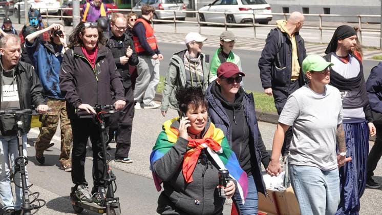Christopher Street Day demo parade 2026 FOR EDITORIAL PURPOSES ONLY EDITORIAL USE ONLY p Impression of the Christopher Street Day demo parade on Saturday, 16 05 2026 on the Ringstraße in Gelsenkirchen Germany NRW Gelsenkirchen Copyright MichaelxKorte Copyright: MichaelxKorte doc85vfjh0qbe8idu0yj7v ,EDITORIAL USE ONLY Copyright: MichaelxKorte