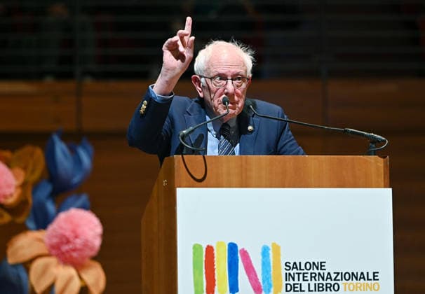 May 16, 2026, Torino, Italy: Il senatore americano Bernie Sanders durante il terzo giorno della XXXVIII edizione del Salone internazionale del Libro Torino presso Auditorium Lingotto, Torino,, 16 maggio 2026. Us Senator Bernie Sanders during the third day of the XXXVIII edition of the Turin International Book Fair at the Lingotto Auditorium, in Turin, Italy, 16 May 2026. ANSA ALESSANDRO DI MARCO Torino Italy  - ZUMAa110 20260516_zaf_a110_050 Copyright: xAlessandroxDixMarcox