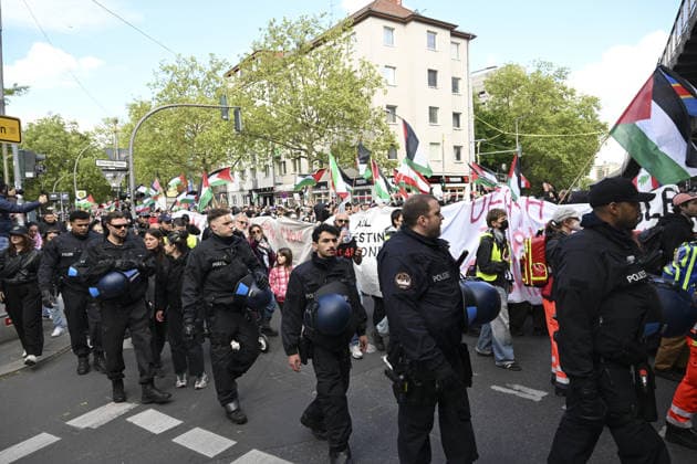 Nakba Day march in Berlin BERLIN, GERMANY - MAY 16: Thousands gather at Oranienplatz in the Kreuzberg district to participate in a solidarity march with Palestinians, marking the 78th anniversary of the Nakba, in Berlin, Germany on May 16, 2026. Protesters marched toward the Sudstern subway station in the Neukolln district, while police took extensive security measures due to the demonstration. Halil Sagirkaya Anadolu Berlin Germany. Editorial use only. Please get in touch for any other usage.  Copyright: x2026xAnadoluxHalilxSagirkayax