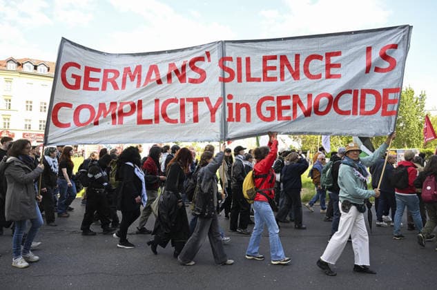 Nakba Day march in Berlin BERLIN, GERMANY - MAY 16: Thousands gather at Oranienplatz in the Kreuzberg district to participate in a solidarity march with Palestinians, marking the 78th anniversary of the Nakba, in Berlin, Germany on May 16, 2026. Protesters marched toward the Sudstern subway station in the Neukolln district, while police took extensive security measures due to the demonstration. Halil Sagirkaya Anadolu Berlin Germany. Editorial use only. Please get in touch for any other usage.  Copyright: x2026xAnadoluxHalilxSagirkayax