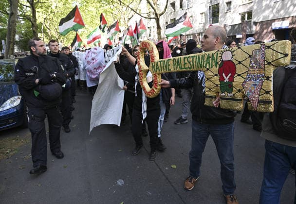 Nakba Day march in Berlin BERLIN, GERMANY - MAY 16: Thousands gather at Oranienplatz in the Kreuzberg district to participate in a solidarity march with Palestinians, marking the 78th anniversary of the Nakba, in Berlin, Germany on May 16, 2026. Protesters marched toward the Sudstern subway station in the Neukolln district, while police took extensive security measures due to the demonstration. Halil Sagirkaya Anadolu Berlin Germany. Editorial use only. Please get in touch for any other usage.  Copyright: x2026xAnadoluxHalilxSagirkayax