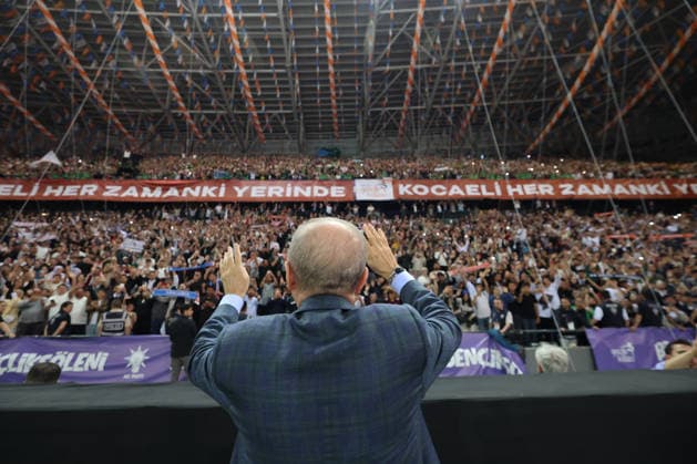 Turkish President Recep Tayyip Erdogan KOCAELI, TURKIYE - MAY 16: (----EDITORIAL USE ONLY - MANDATORY CREDIT - TURKISH PRESIDENCY MURAT CETINMUHURDAR HANDOUT - NO MARKETING NO ADVERTISING CAMPAIGNS - DISTRIBUTED AS A SERVICE TO CLIENTS----) Turkish President and Leader of the Justice and Development (AK) Party Recep Tayyip Erdogan attends A Youth Festival Event at TURKA Kocaeli Stadium in Kocaeli, Turkiye on May 16, 2026. TUR Presidency Murat Cetinmuhurdar Handout Anadolu Kocaeli Turkey. Editorial use only. Please get in touch for any other usage.  Copyright: x2026xAnadoluxTURxPresidency xMuratxCetinmuhurdarx xHandoutx
