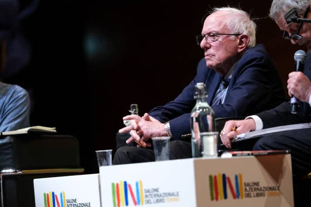 May 16, 2026, Turin, Italy: United States Senator Bernie Sanders attends an event during the third day of the Turin International Book Fair at Lingotto Fiere. Turin Italy - ZUMAs197 20260516_aaa_s197_207 Copyright: xDavidexDixLallax
