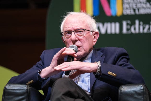 May 16, 2026, Turin, Italy: The United States Senator for Vermont Bernie Sanders seen during a meeting at the Salone Internazionale del Libro at SalTo 26 at Lingotto Fiere. Turin Italy - ZUMAs197 20260516_aaa_s197_194 Copyright: xElenaxVizzocax