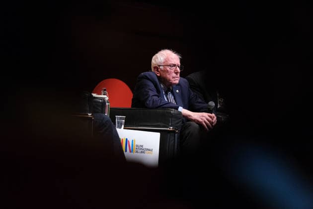May 16, 2026, Turin, Italy: The United States Senator for Vermont Bernie Sanders seen during a meeting at the Salone Internazionale del Libro at SalTo 26 at Lingotto Fiere. Turin Italy - ZUMAs197 20260516_aaa_s197_195 Copyright: xElenaxVizzocax