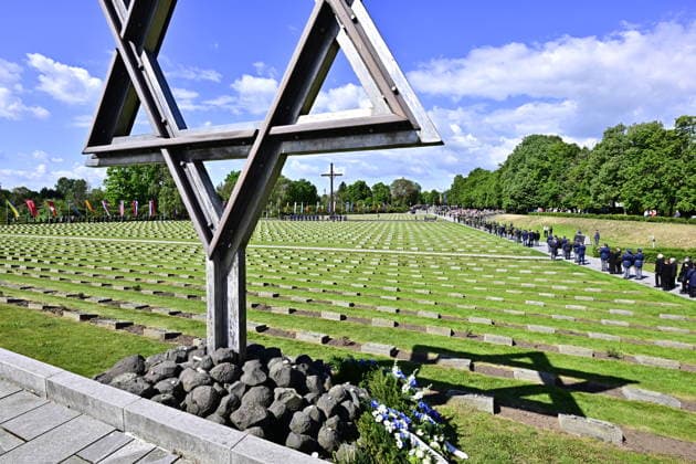 Commemorative gathering on victims of Nazi persecution on the occasion of the 81st anniversary of liberation took place at the Terezin Memorial, in Terezin, Czech Republic, on May 17, 2026. Star of David, National Cemetery. (CTKxPhoto OndrejxHajek) CTKPhotoP2026051702454  CTKPhotoP2026051702454