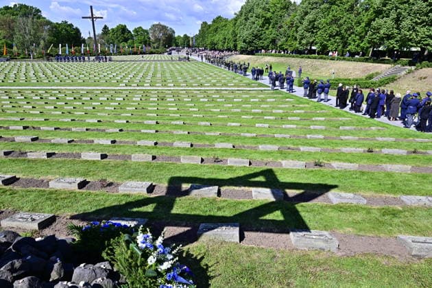 Commemorative gathering on victims of Nazi persecution on the occasion of the 81st anniversary of liberation took place at the Terezin Memorial, in Terezin, Czech Republic, on May 17, 2026. Star of David, National Cemetery. (CTKxPhoto OndrejxHajek) CTKPhotoP2026051702471  CTKPhotoP2026051702471