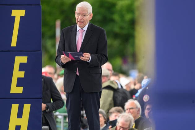 The 104th German Catholic Congress in Würzburg ended on Sunday 17 May 2026 with a closing service on Residenzplatz Photo Josef Schuster, President of the Central Council of Jews in Germany Tens of thousands of partic Copyright: epd-bild DanielxPeter epd-Katholikentag_Wuerzburg202-kopieren