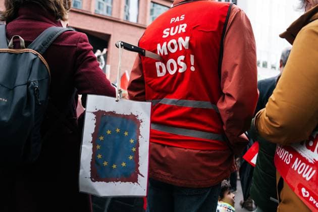 National demonstration organized by several civil society organizations in solidarity with the Palestinian people, Sunday 17 May 2026, in Brussels. MARIUS BURGELMAN  MariusxBurgelman 174152190
