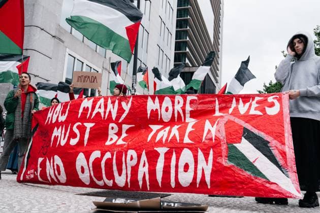 National demonstration organized by several civil society organizations in solidarity with the Palestinian people, Sunday 17 May 2026, in Brussels. MARIUS BURGELMAN  MariusxBurgelman 174152191
