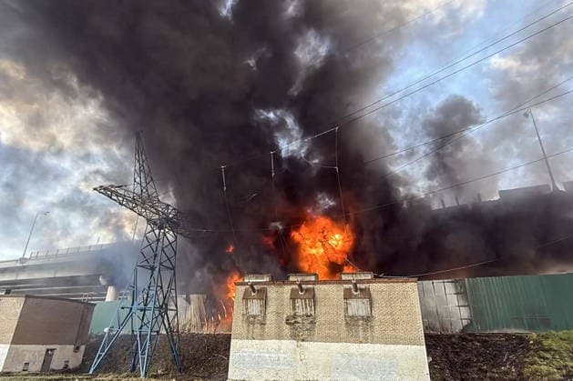 RUSSIA, MOSCOW - MAY 17, 2026: A fire breaks out near Cherkizovskaya station of the Moscow Metro. Ilya Lazarev TASS  92623882