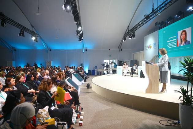 13th World Urban Forum in Baku BAKU, AZERBAIJAN - MAY 17: Participants attend a panel session during the 13th World Urban Forum, organized by the United Nations Human Settlements Programme, in Baku, Azerbaijan, on May 17, 2026. Resul Rehimov Anadolu Baku Azerbaijan. Editorial use only. Please get in touch for any other usage.  Copyright: x2026xAnadoluxResulxRehimovx