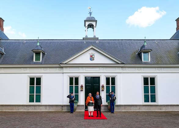 RECORD DATE NOT STATED PM Modi shakes hands with PM of the Netherlands Rob Jetten at the latter™s official residence (Catshuis), in The Hague The Hague Netherlands , May 17 (ANI): Prime Minister Narendra Modi shakes hands with Prime Minister of the Netherlands Rob Jetten at the latter™s official residence (Catshuis), in The Hague on Saturday. (DPR PMO ANI Photo) The Hague The Hague Netherlands Copyright: xANIx ANI_20260517005