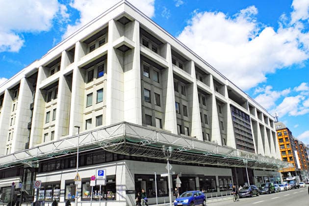 The Russian House of Science and Culture, a monumental building in Friedrichstrasse